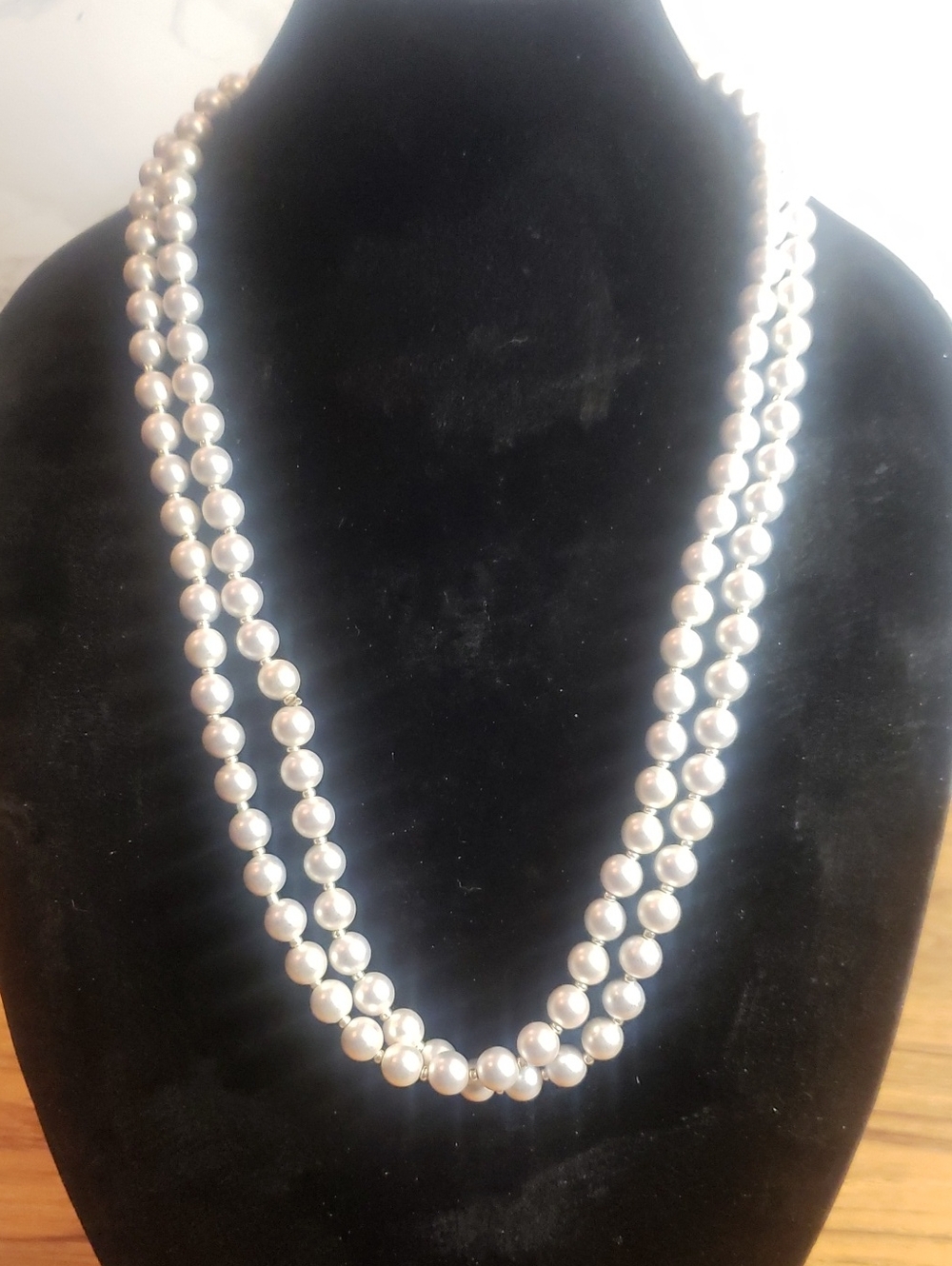 Plunder Long Faux Pearl Necklace, NWT